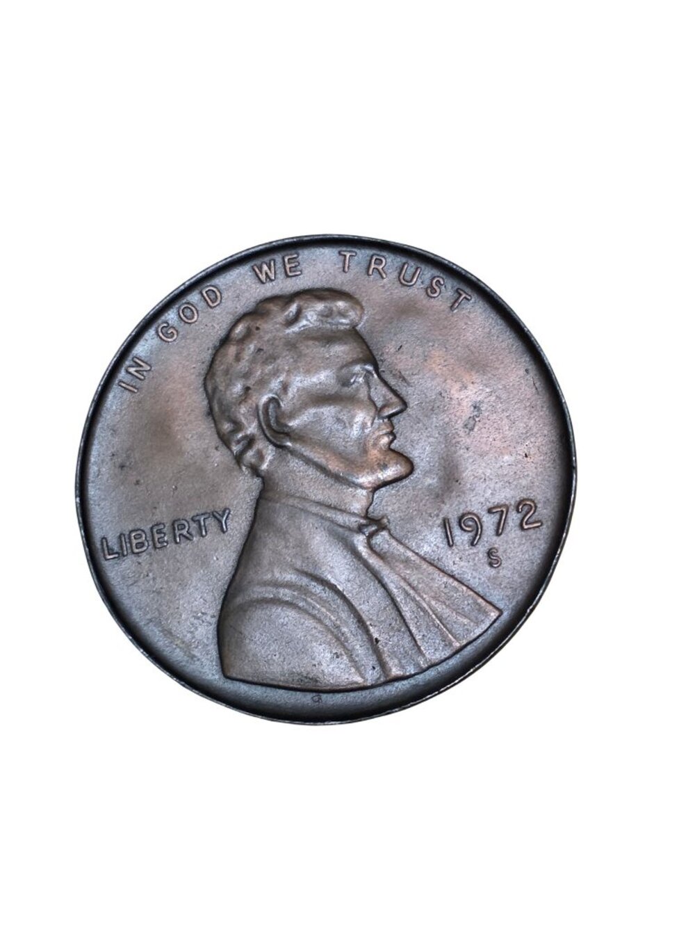 1972-s Oversized Lincoln in God We Trust Liberty Coin Buckle